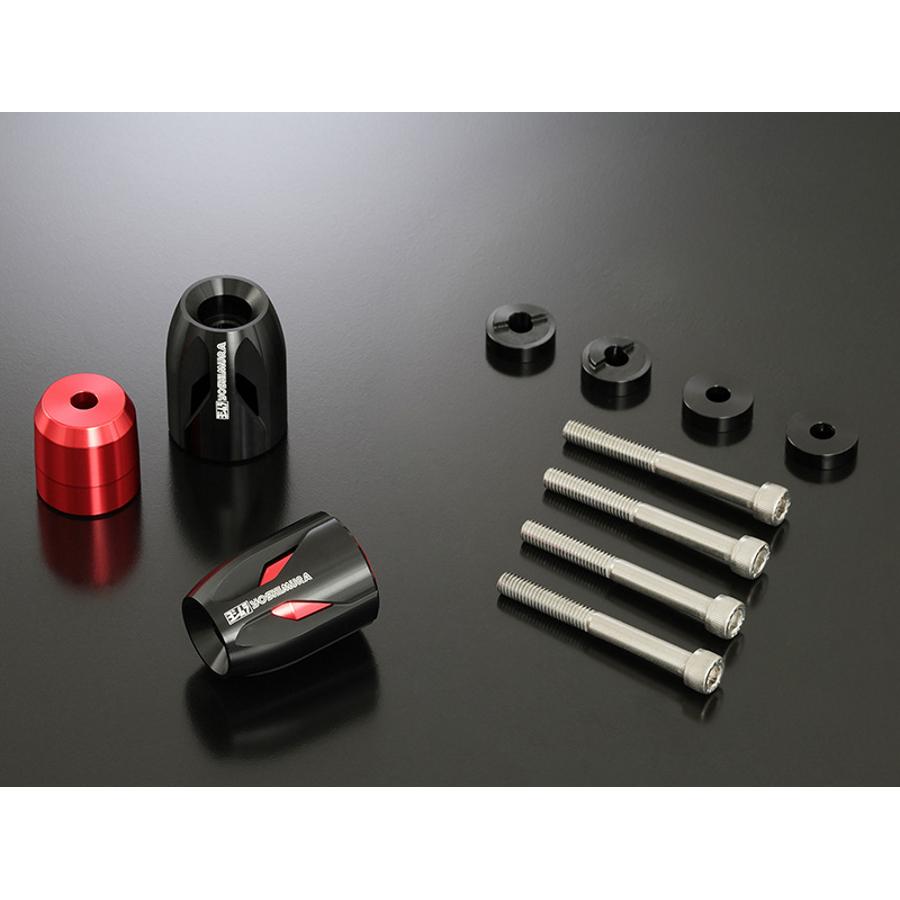 YOSHIMURA (ヨシムラ) ハンドルバーエンド High Line(レッド) スズキ/ホンダ汎用 M...