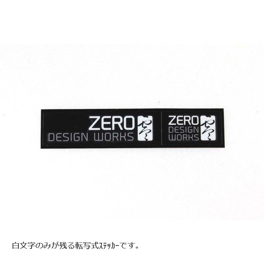 ゼロデザインワークス(ZERO DESIGN WORKS) ステッカー 転写 ホワイト/グレー 68mmx16mm/30mmx16mm ZST-DW