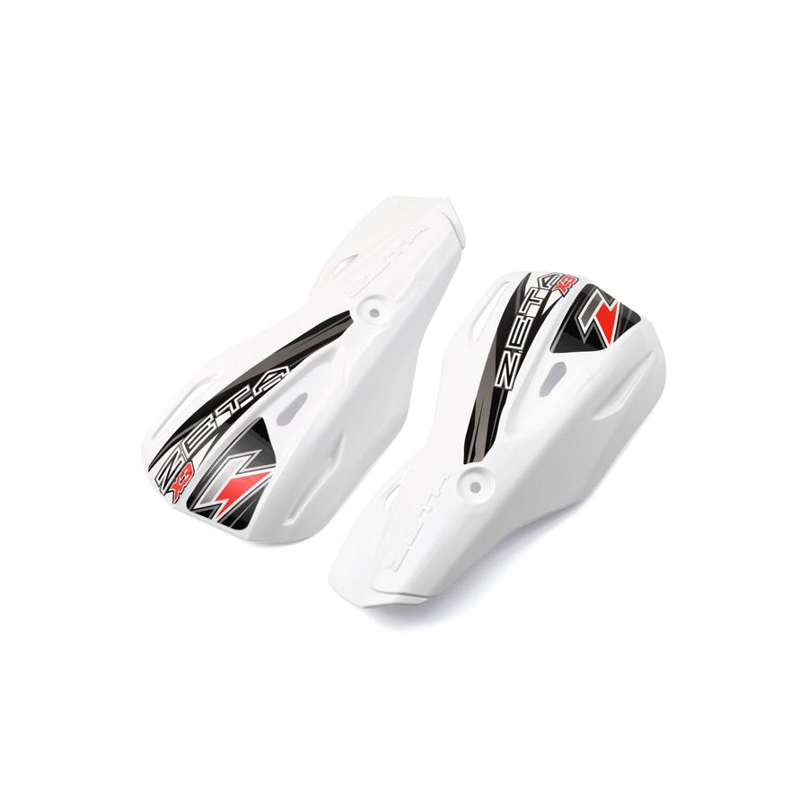 ZETA MXハンドガード X3 リプレースメントガード ホワイト