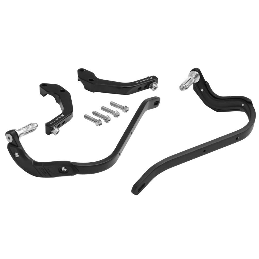 ZETA (ジータ) アーマーガード PRO ベンド バークランプマウント ブラック KTM/HUSQ14-/GASGAS 21- D8317