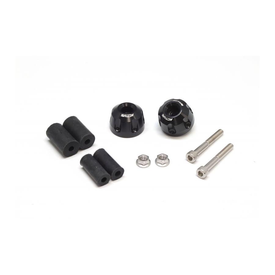 アクティブ アルミバーエンド リボルバー ブラック Φ33-L22.5 60800235