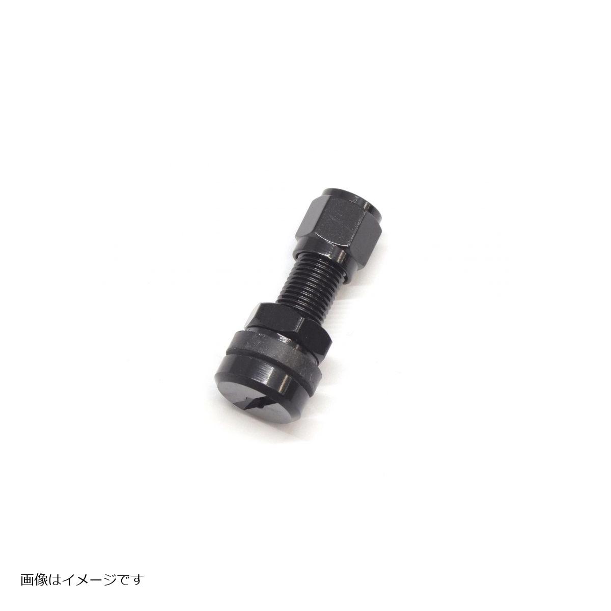 GALE SPEED (ゲイルスピード) エアバルブ ストレート30mm/ブラック アルミキャップ付 φ8.5