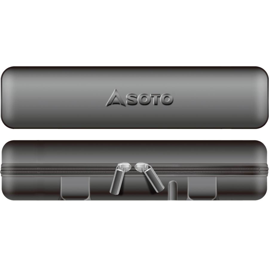 メーカー名：ソトメーカー品番：SOD-2601軽量、耐久性、耐紫外線に優れたEVA素材のHinoto(ひのと)専用のケースです。別売のHinotoスタビライザー、充てん式フィルアダプターも収納できます。●外形寸法幅205X奥行50X高さ50mm●重量90g　●材質EVA樹脂、ポリスチレン樹脂関連商品Hinoto(ひのと) SOD-260フィルアダプター SOD-450