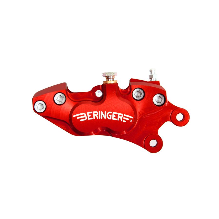 ベルリンガー 4ピストンキャリパー 右 ピッチ40 レッド 4D01