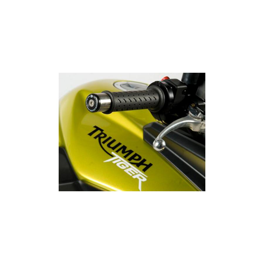 R&G (アールアンドジー) バーエンドスライダー ブラック TIGER800[タイガー] RG-BE0053BK