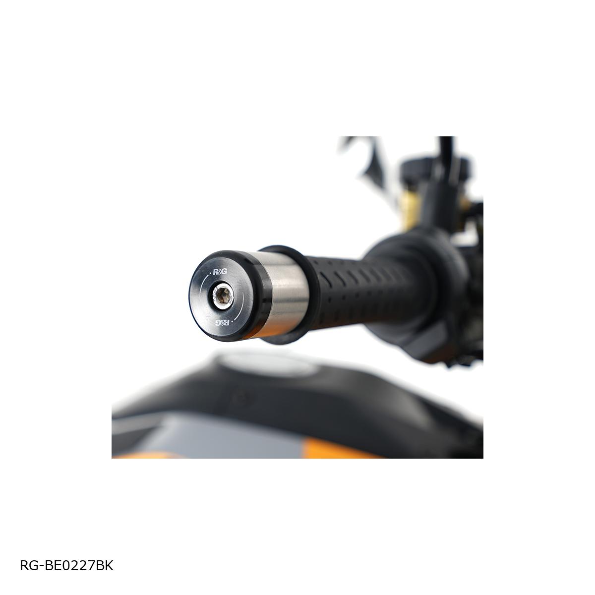 R&G (アールアンドジー ) Bar End Sliders: Stelvio RG-BE0227BK