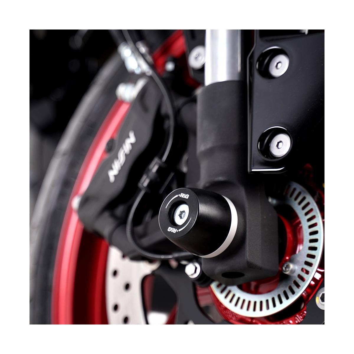 R&G (アールアンドジー ) フォークプロテクター APEX:ブラック GSX-8T/TT /GSX-8S /V-Strom 800 RG-FP0321BK
