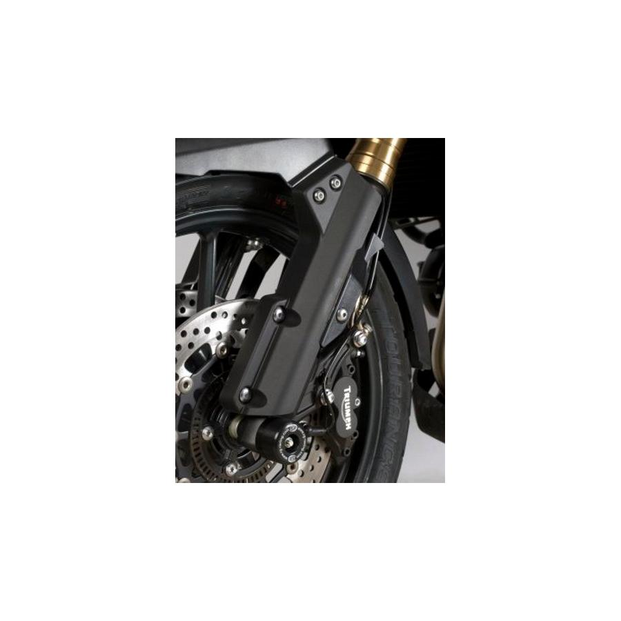 R&G (アールアンドジー) フォークプロテクター ブラック Tiger1200 Explorer RG-FP0110BK