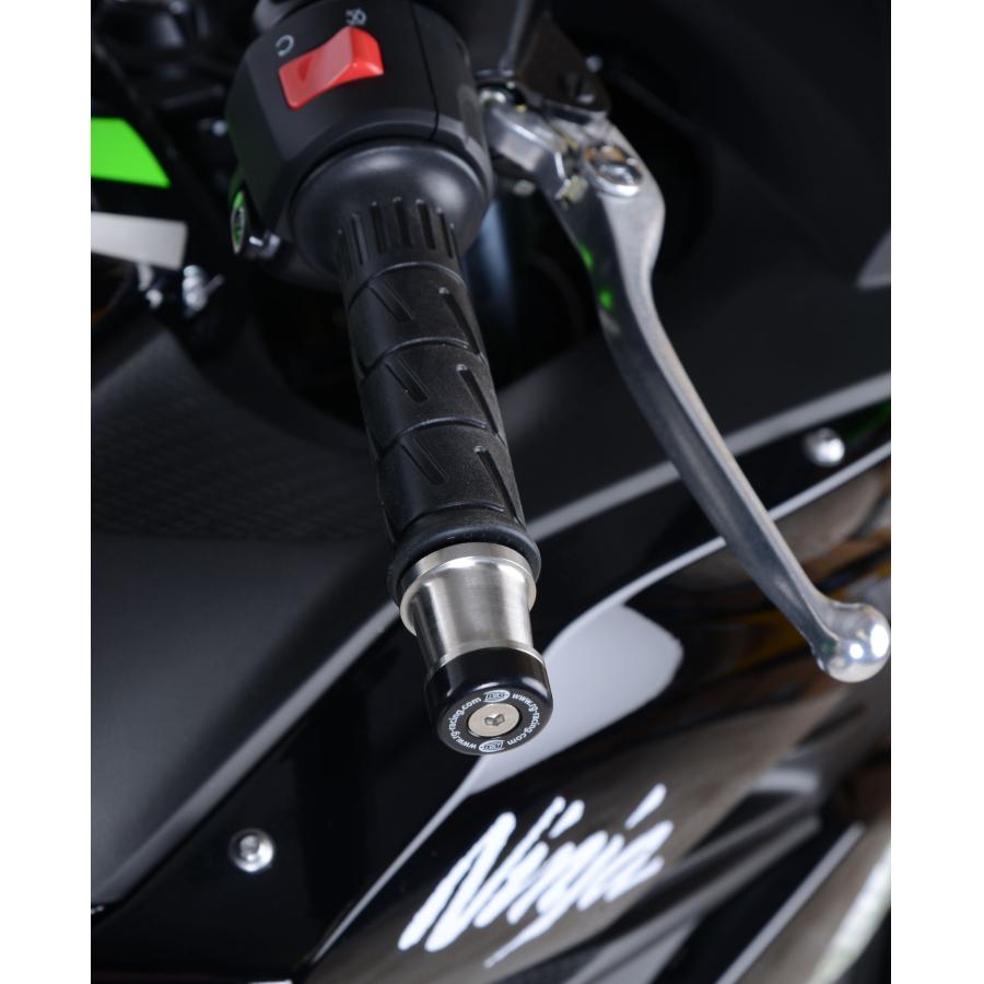 其它 - R&G (アールアンドジー) バーエンドスライダー ブラック Ninja250 ニンジャ250SL Z250SL Ninja650 Z650 RG-BE0083BK