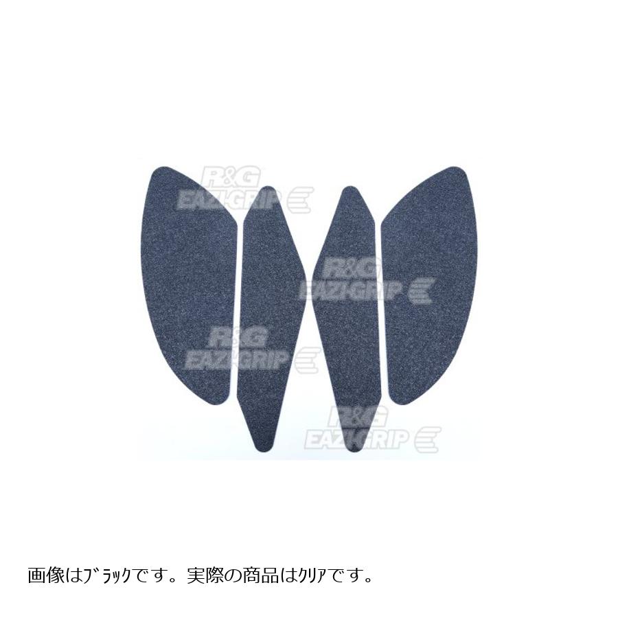 メーカー名：アールアンドジー メーカー品番：RG-EZRG914CL タンク周りに貼り付けることにより、表面の突起物が滑りを抑制し、確実にグリップして今まで以上にバイクをコントロールしやすくなります。 販売備考：キャンセル不可商品です。4-Grip Kit 適合情報： ヤマハ[YAMAHA] YZF-R1 04-06 色[カラー]：クリア 材質[素材]：PVC 内容量[数量]：4枚 備考：キャンセル不可商品 ※取り付け、組み立ては信頼のおける整備士にご依頼下さい。 ※取り付けに関しては車体へ追加工が必要な場合があります。YZF-R1 (04/06)　Clear 4-Grip Kit ブリティッシュスーパーバイクシェアNO.1の使用率を誇るタンクトラクショングリップ。 タンク周りに貼り付けることにより、表面の突起物が滑りを抑制し、確実にグリップして今まで以上にバイクをコントロールしやすくなります。 また、衣類、レーシングスーツにダメージを与えにくい素材を使用しているため、安心してご使用いただけます。 国産車の各車種専用にカットされたパッケージ製品タイプです。