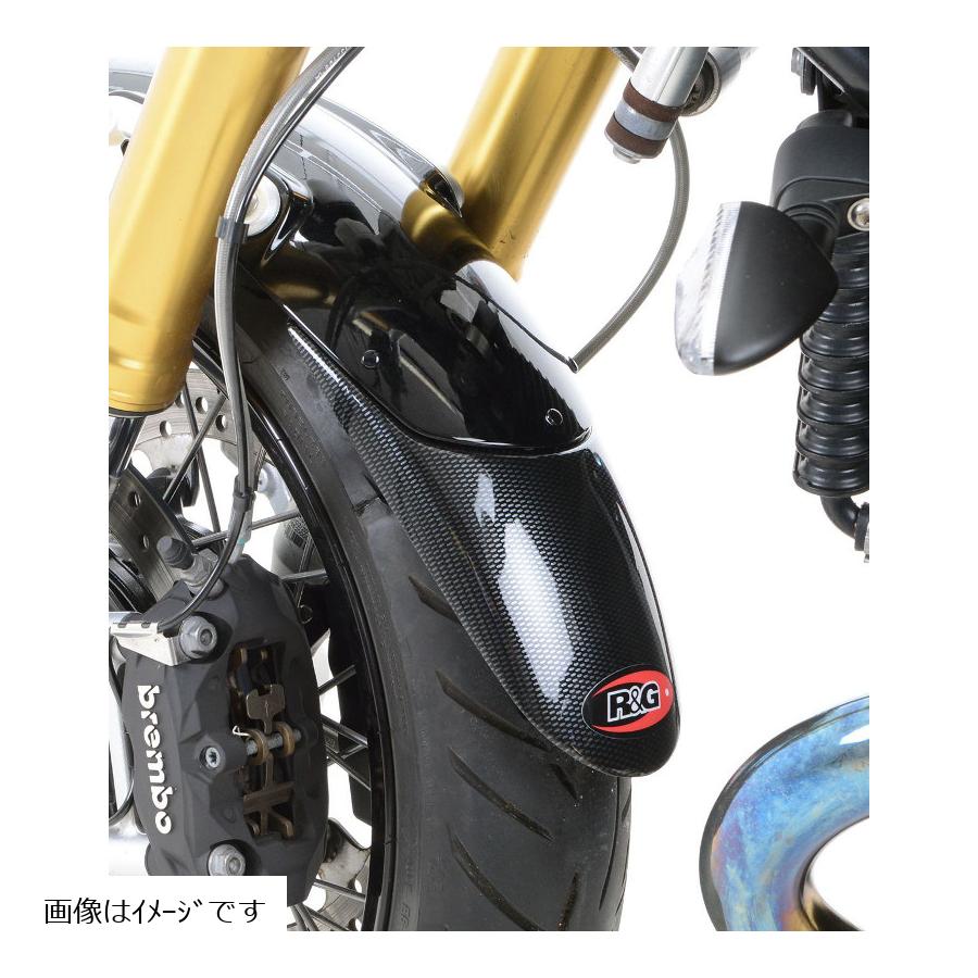 R&G (アールアンドジー) フロントフェンダーエクステンダーカーボン柄 ゼファー ZEPHYR1100/MOTO GUZZI V11