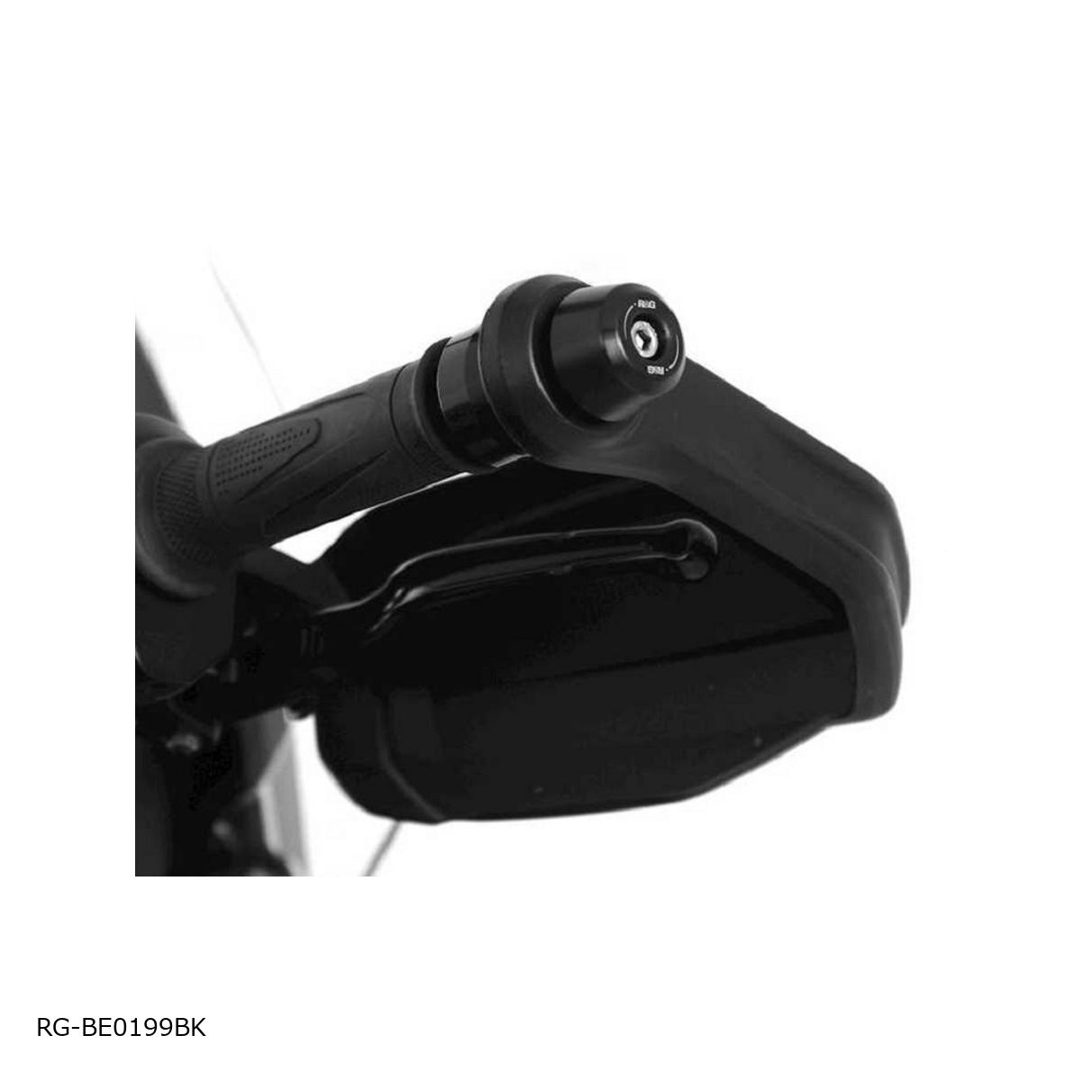 アールアンドジー バーエンドスライダー ブラック Tiger1200 GT/Rally (With OEM Handguards ) RG-BE0199BK