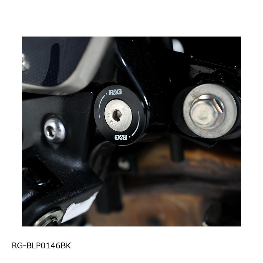 R&G (アールアンドジー ) Rear Footrest Plates:ブラック Speed400 Scrambler400X LHS RG-BLP0146BK