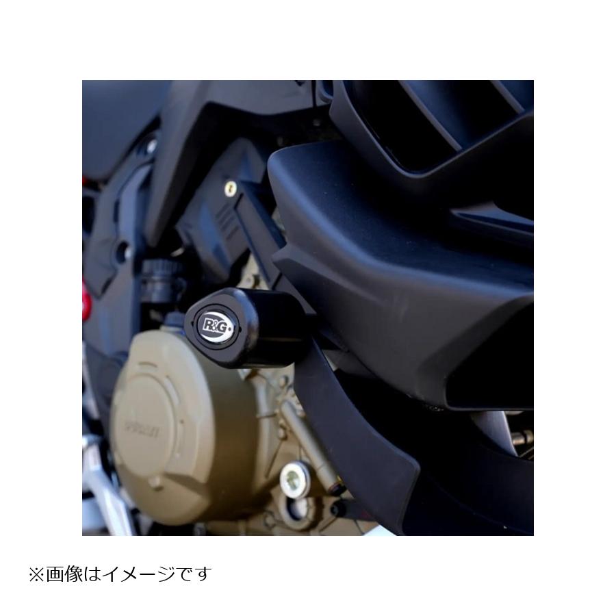 R&G (アールアンドジー ) Aero Crash Protectors:ブラック Multistrada V4/S RG-CP0565BL