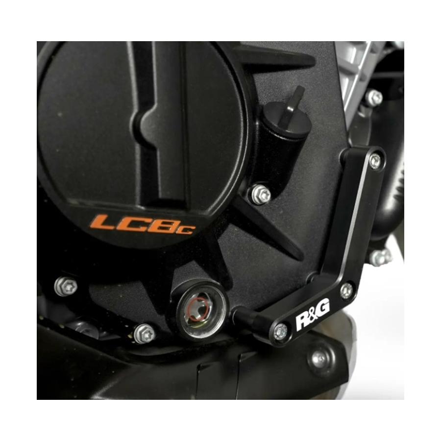 R&G (アールアンドジー ) Engine Case Slider:ブラック RHS 990 Duke RG-ECS0204BK