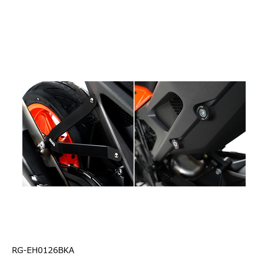 R&G (アールアンドジー ) Exhaust Hanger＆Blanking Plate kit:ブラック 990 Duke RG-EH0126BKA