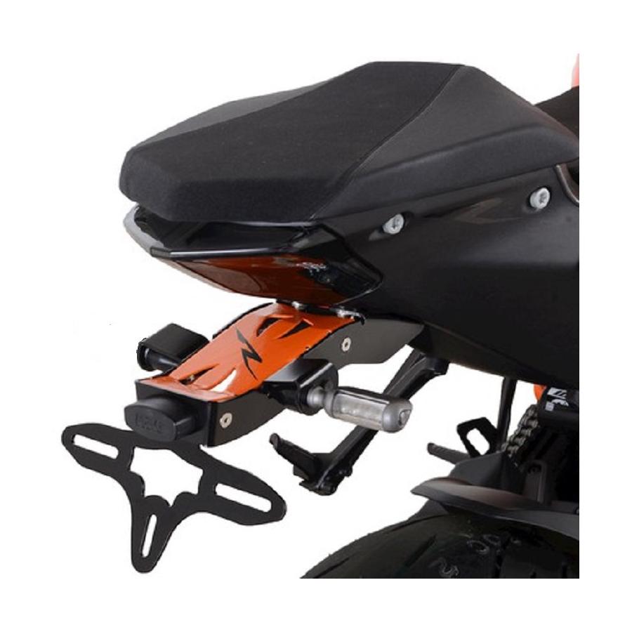 R&G (アールアンドジー ) Tail Tidies/Licence Plate Holders:オレンジ1290Super Duke R RG-LP0345BK-OR