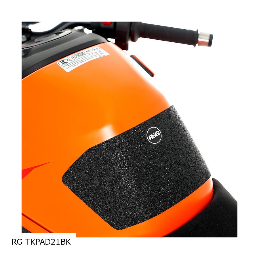 R&G (アールアンドジー ) タンクパッド (ブラック textuレッド) 990Duke RG-TKPAD21BK