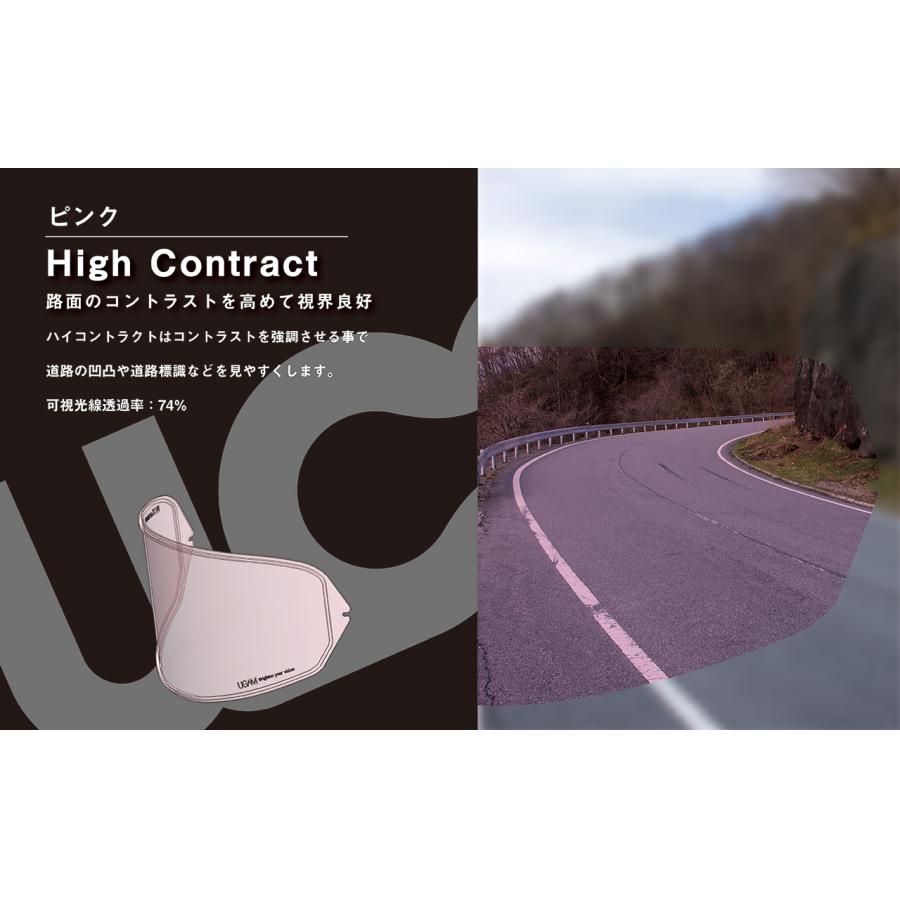 ミツバサンコーワ ヘルメット用防曇フィルム ULOOK CWR-1用 ピンク UL-02P02