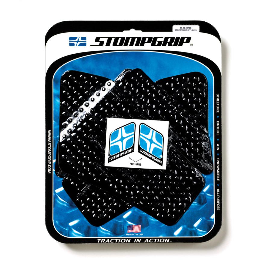 STOMPGRIP (ストンプグリップ) トラクションパッドタンクキット ブラック VOLCANO DAYTONA650 04-05 55-10-0076B