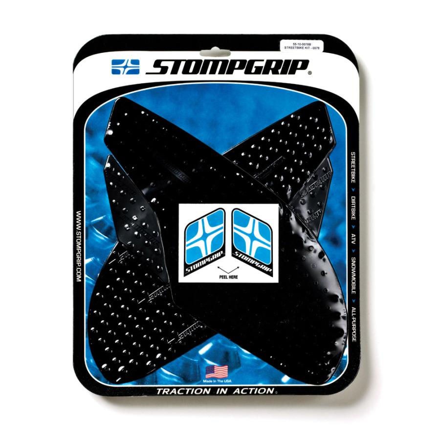 STOMPGRIP (ストンプグリップ) トラクションパッドタンクキット ブラック VOLCANO DAYTONA675 55-10-0078B