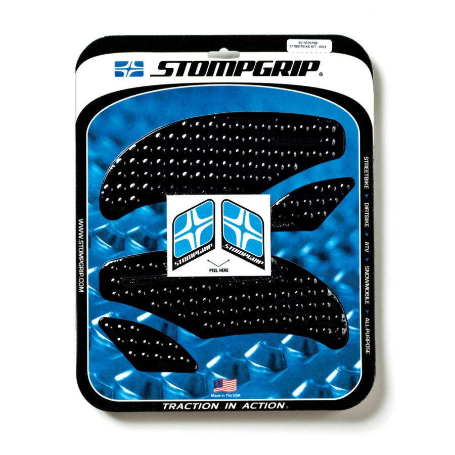 STOMPGRIP (ストンプグリップ) トラクションパッドタンクキット ブラック VOLCANO SPEEDTRIPLE 11-15 55-10-0079B
