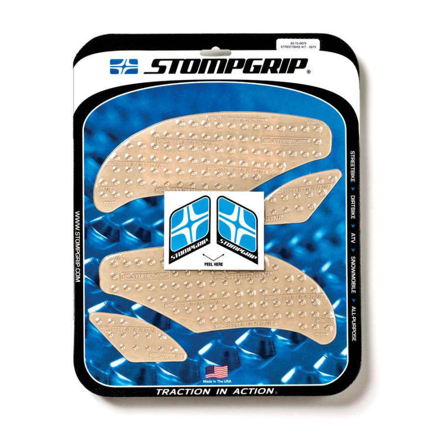 STOMPGRIP (ストンプグリップ) トラクションパッドタンクキット クリア VOLCANO SPEEDTRIPLE 11-15 55-10-0079C