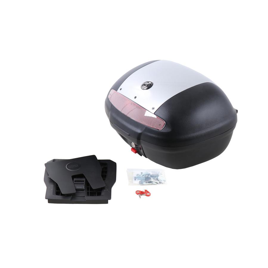 ヘプコ&ベッカー ジャーニー(JOURNEY) トップケース 50 ユニバーサルタイプ ブラック×シルバー 610087-..