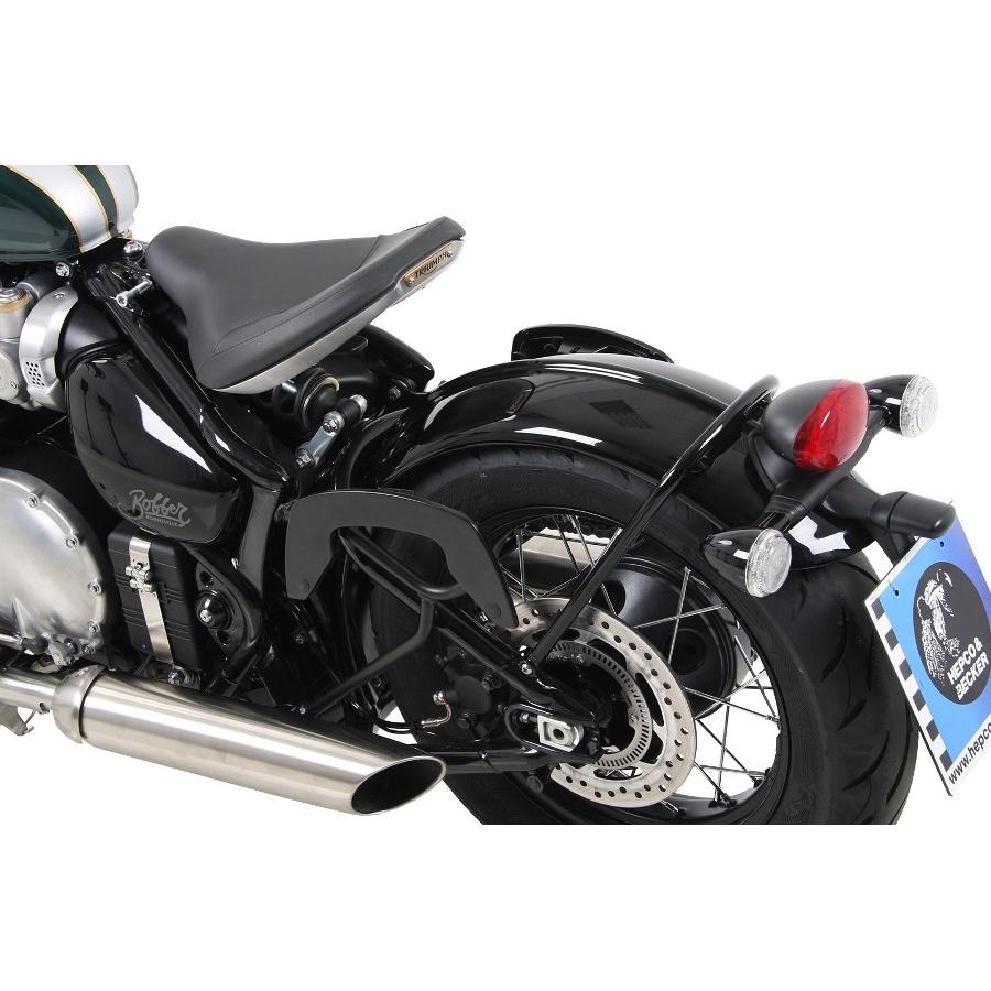 ヘプコ&ベッカー C-Bowサイドキャリア ブラック ボンネビル Bonneville Bobber 6307558 00 01