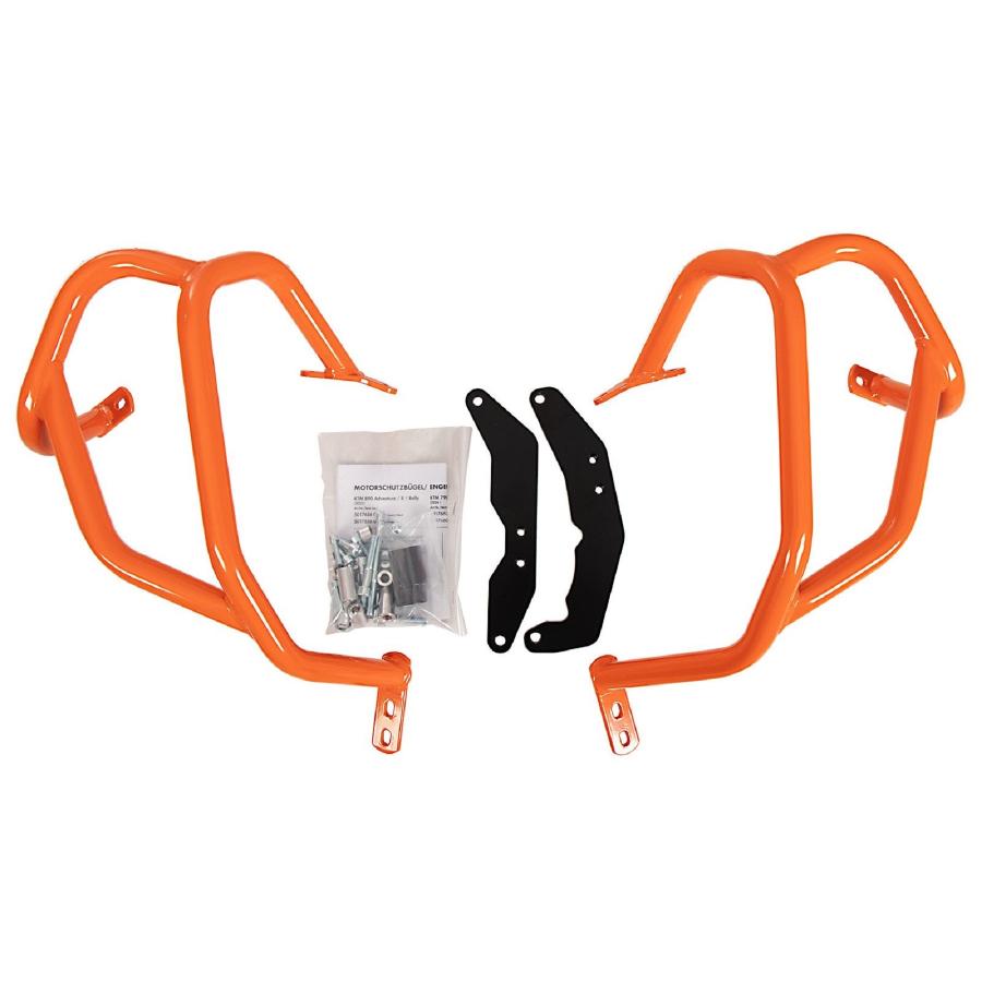 ヘプコ&ベッカー エンジンガード オレンジ 890Adventure/R/Rally 23-25/790Adventure 5017656 00 06