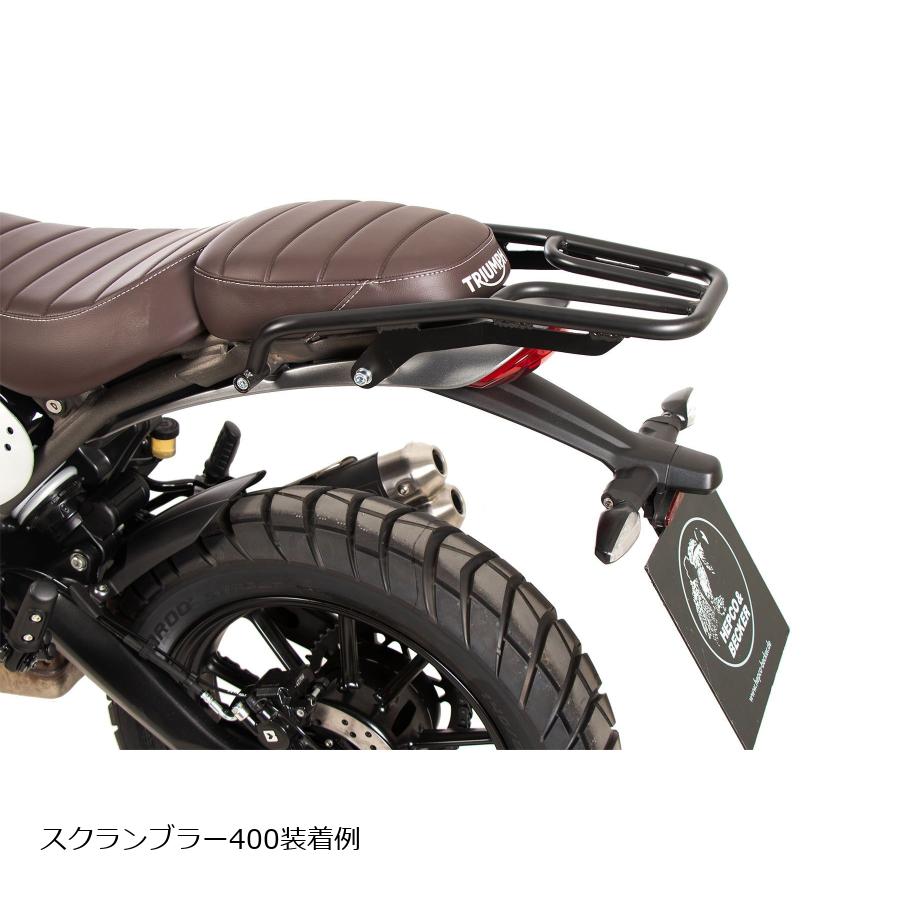 ヘプコ&ベッカー リアキャリア ブラック(トップケース不可) Scrambler 400X/Speed400 6587663 01 01