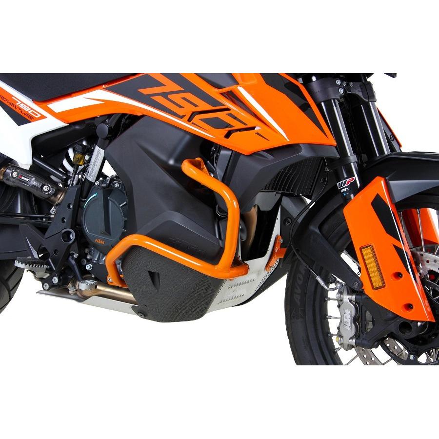 ヘプコ&ベッカー エンジンガード オレンジ 790 アドベンチャー R