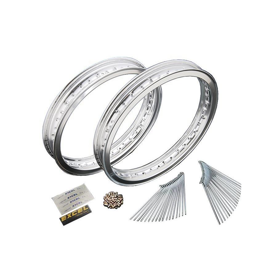 Tire - ネクサス 17インチ リムキット シルバー 300/350 SR400/500 78-83 旧型ディスク RUK-YK01