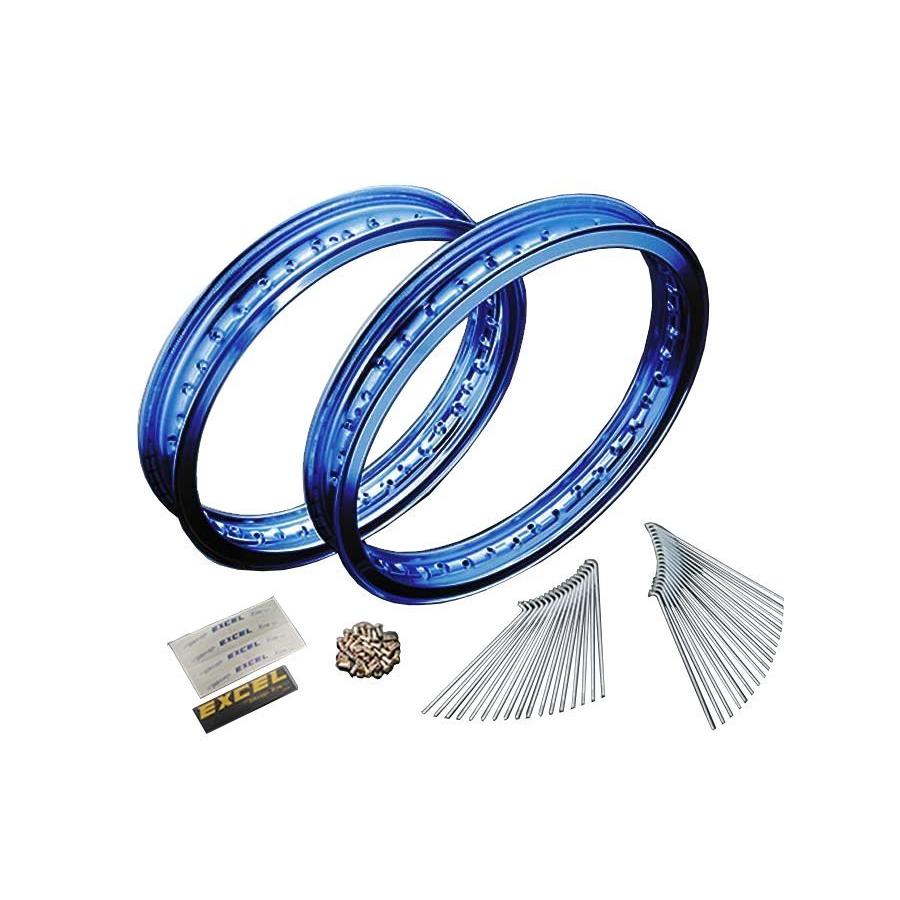 ネクサス 17インチ リムキット ブルー 300/450 SR400/500 78-83 旧型ディスク RUK-YK04B