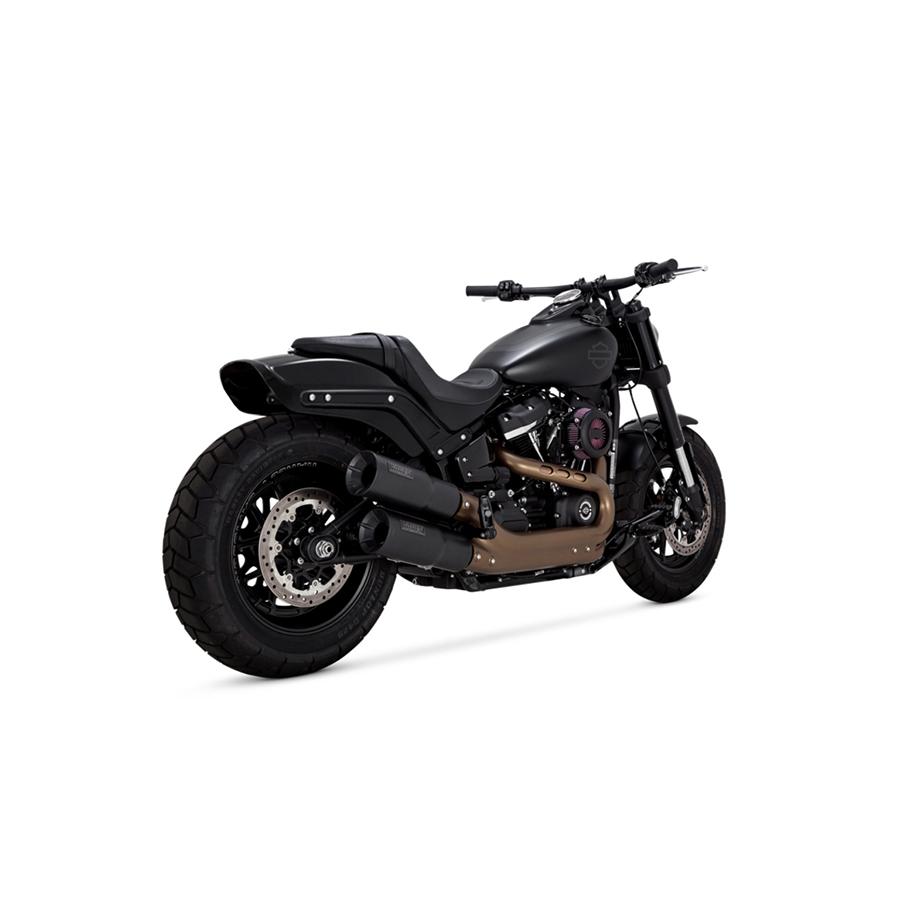 バンス＆ハインズ Hi-Output スリップオンマフラー ブラック FATBOB(FXFB（S)) 18-20 1801-1250