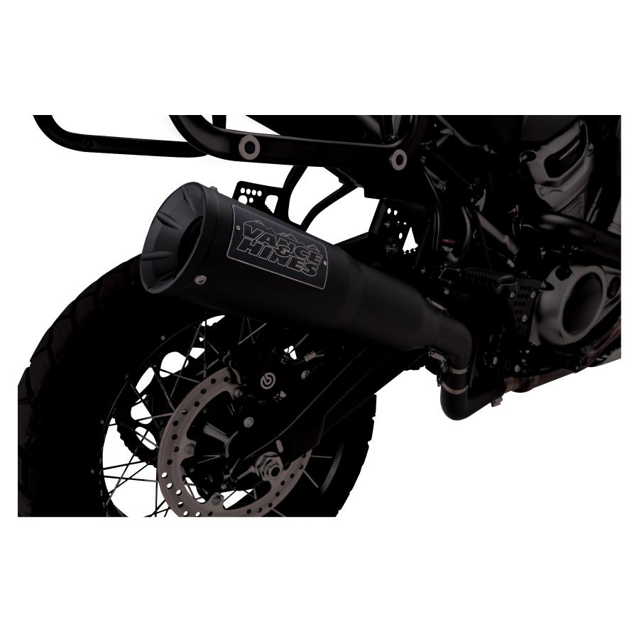 バンス＆ハインズ Adventure Hi-Output 450 ハイアウトプット スリップオンマフラー ブラック Pan America 1801-1535