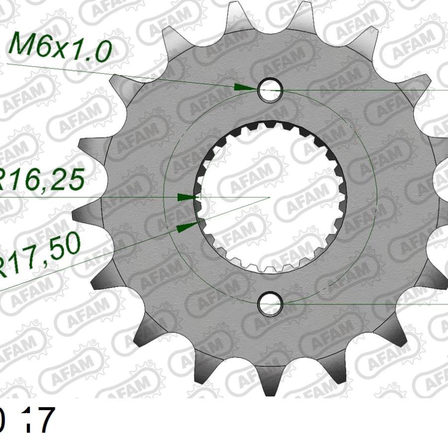 Sprockets - AFAM (アファム) Fスプロケット 530-17 ROYAL ENFIELD 500 Efi Bullet/Classic 16-20 187500-17