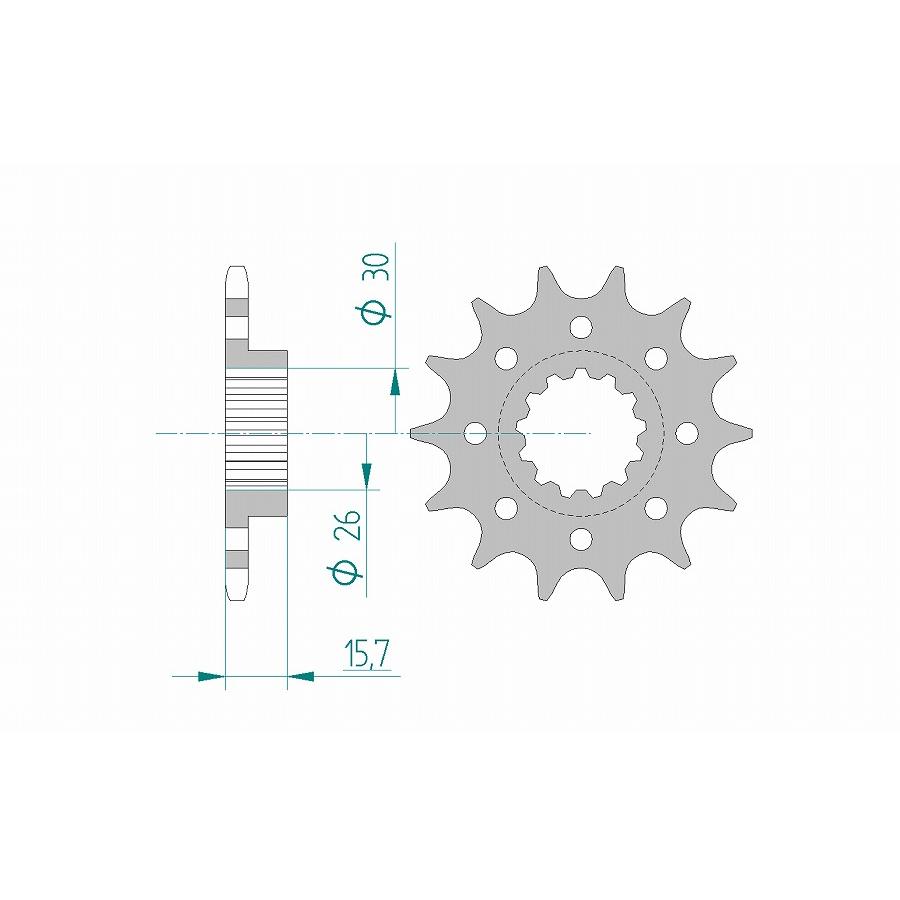 AFAM (アファム) フロントスプロケット 520-16 VFR750R RC30 520COVERT