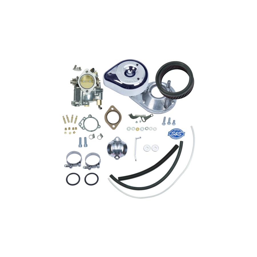 S&Sサイクル スーパーEキャブコンプリートキット マニホールド付 BIG TWIN 66-78 キャブレターキット