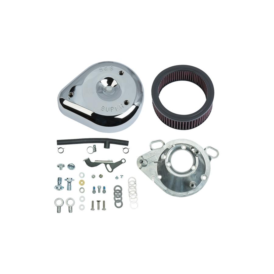 エスアンドエスサイクル ティアドロップエアクリーナーキット CH SPORTSTER 91-03 キャブレターキット