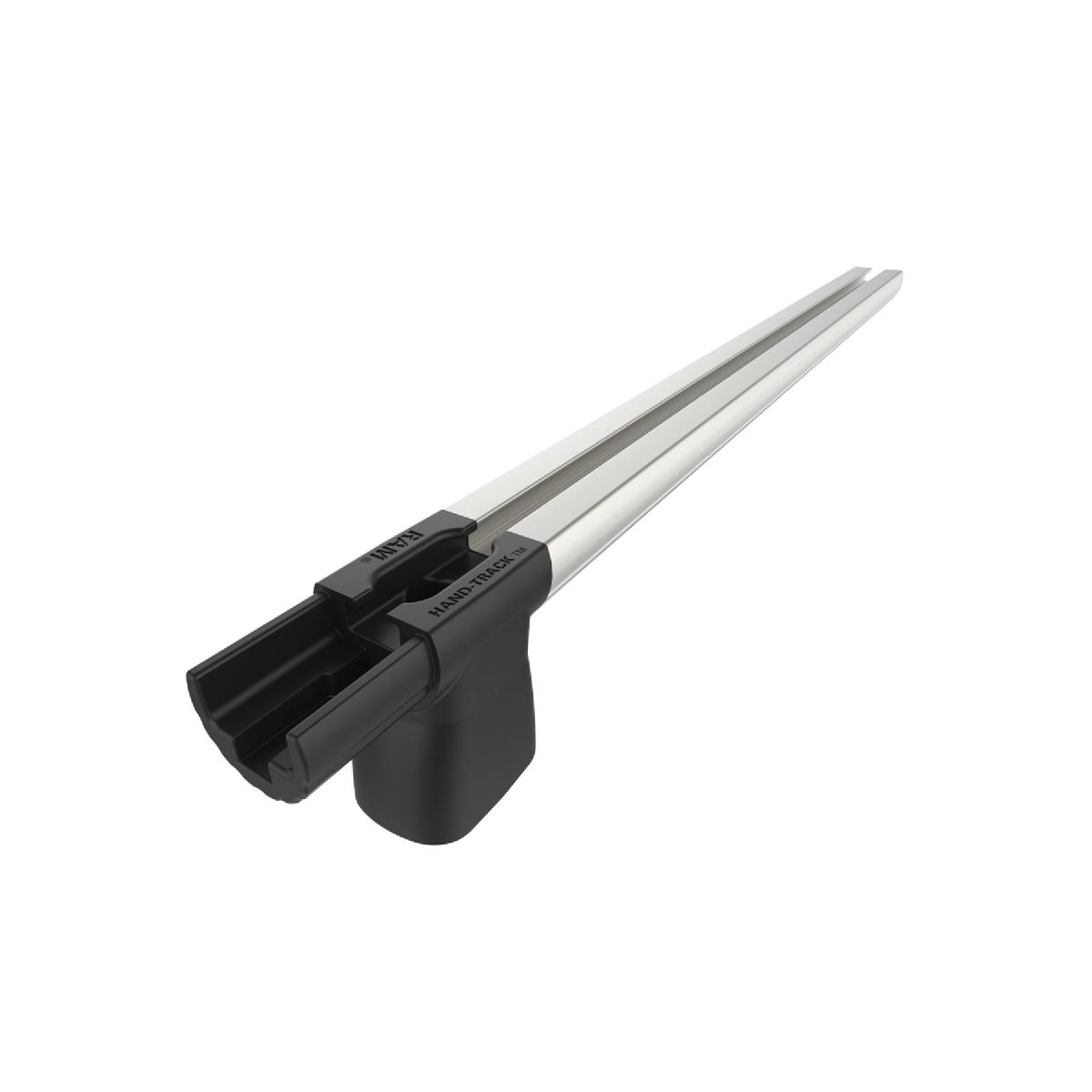 メーカー名：ラムマウントメーカー品番：RAM-TRACK-HC-18Uカタログ品番：P110-6611色[カラー]：シルバーサイズ：Hand-Track(Center Conecter)シリーズ重量[グラム]：318材質[素材]：高強度アルミニウム(Marine-grade aluminum)、高強度複合材(High strength composite)仕様：45.7cm延長内容量[数量]：1個付属品：取付ネジ類使用上の注意：※取付け時は使用環境、取付け箇所の必要に応じて適宜市販の緩み止め接着剤などを使用して確実に固定してください。※必ず使用用途に合った耐荷重のボールサイズをお選びください。また万が一の脱落防止のため、装着機器には脱落防止用ストラップなどを使用してください。※製造工程上、製品表面の塗膜に一部色ムラや剥がれ、バリが見受けれらる場合がございます。製品の使用・機能的に問題がない場合は補償対象外となります。商品区分：トラックレール