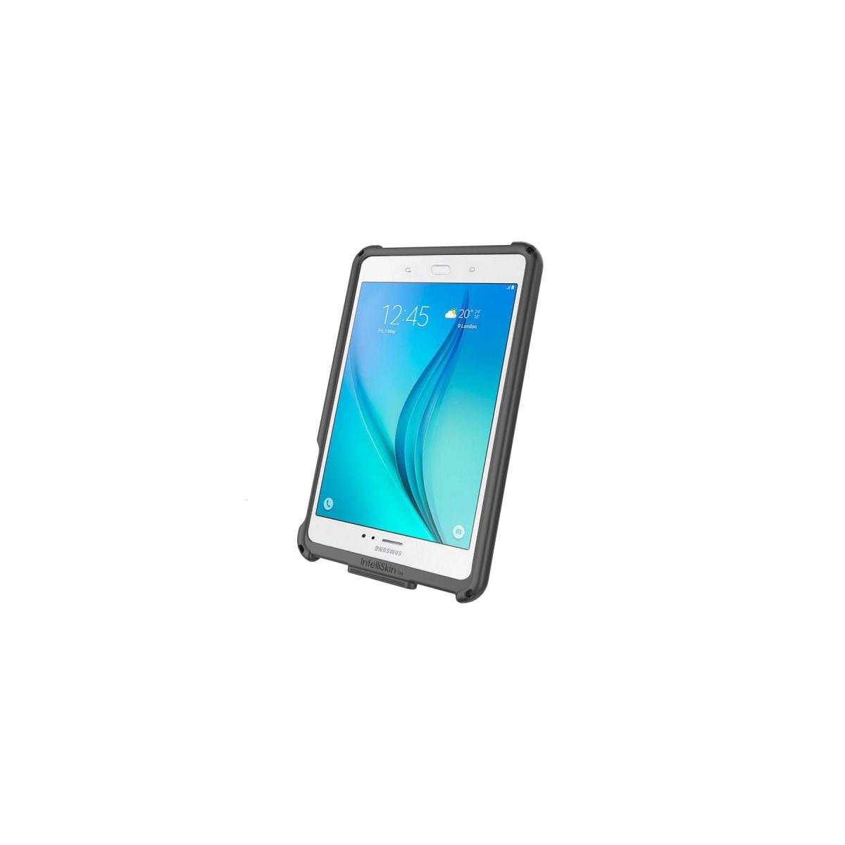 メーカー名：ラムマウントメーカー品番：RAM-GDS-SKIN-SAM20Uカタログ品番：P115-2387Intelliskinシリーズは主にGDS Technology製品と組み合わせて使用する機種専用設計の保護ケースです。ケース本体にポゴピン端子への充電端子変換機構が組み込まれており、専用の充電ドックにセットするだけでデバイスの充電が可能に。通常の充電ケーブルを脱着することによるロスを削減し、頻繁な抜き差しによって発生する接続不良のリスクを低減します。各種ボタンやカメラなど各種インターフェースへのアクセスも用意で、ハンドスタンドやショルダーストラップをはじめとした豊富な追加アクセサリーを組み合わせることで必要に応じて機能を拡張することができます。色[カラー]：ブラック重量[グラム]：322材質[素材]：ポリカーボネート、TPE(Thermoplastic Elastomers)内容量[数量]：1個使用上の注意：※取付け時は使用環境、取付け箇所の必要に応じて適宜市販の緩み止め接着剤などを使用して確実に固定してください。※必ず使用用途に合った耐荷重のボールサイズをお選びください。また万が一の脱落防止のため、装着機器には脱落防止用ストラップなどを使用してください。※製造工程上、製品表面の塗膜に一部色ムラや剥がれ、バリが見受けれらる場合がございます。製品の使用・機能的に問題がない場合は補償対象外となります。