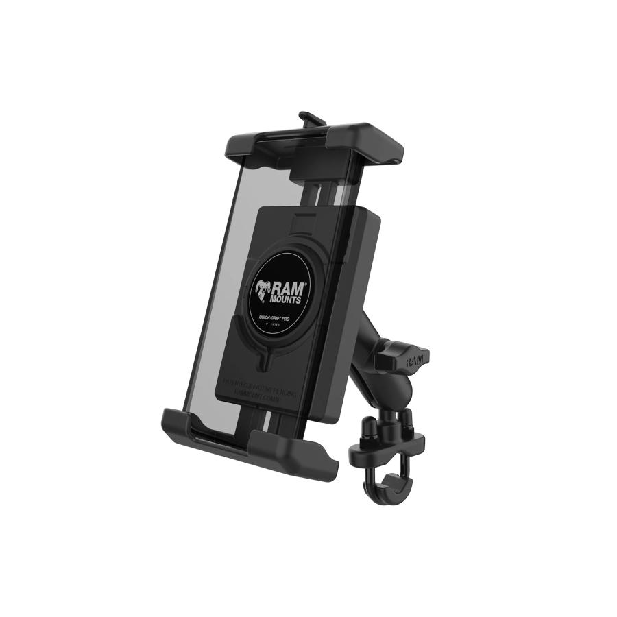 ラムマウント クイックグリッププロ クレイドルホルダー(L)＆U字クランプベースセット(標準アーム) φ12.7-31.75mm対応 1インチボール RAM-B-149Z-PD7U RAM-B-149Z-PD7U