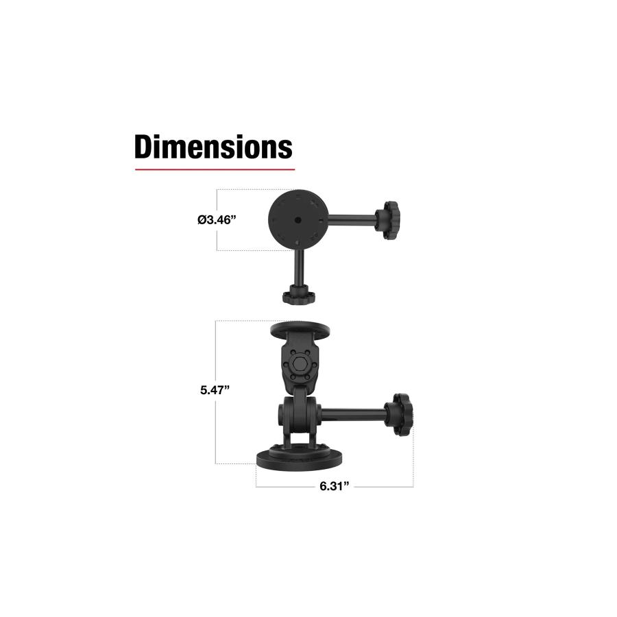 RAM MOUNTS (���ޥ����) �ǥ奢��ԥܥå� �ޥ��ͥåȥޥ���� AMPS�ѥ����� �Υ��� RAP-101-PV4-2P-MAG88U RAP-101-PV4-2PMAG88U