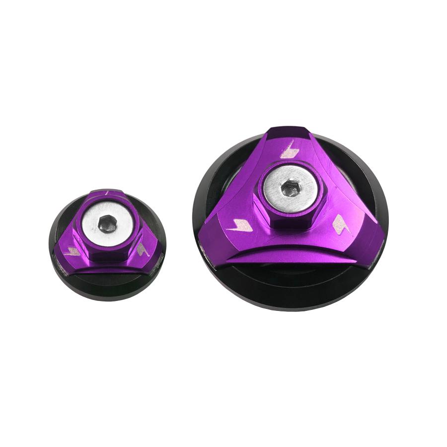 BIKERS (バイカーズ) エンジンプラグ 2個 パープル Z125 PRO KSR PRO K0145-PUR