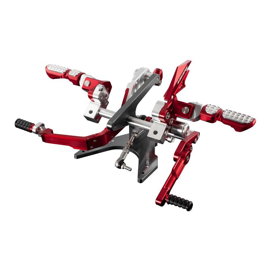 BIKERS (バイカーズ) バックステップ レッド KSR PRO K0147-RED