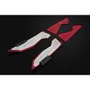 BIKERS (バイカーズ) フットプレート 左右セット レッド/シルバー NMAX Y0226-RED-SLV