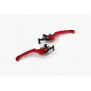 BIKERS(バイカーズ) ブレーキ レバー XMAX アルミビレット 可倒式 6段階調整 フラット レッド BK-Y0559-RED