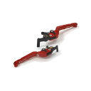 BIKERS (バイカーズ) レバーセット 可倒式 カーブタイプ レッド PCX PCX160 ADV160 H1012-RED