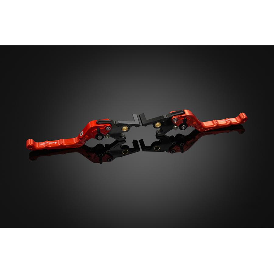 BIKERS (バイカーズ) レバーセット 可倒式 カーブタイプ オレンジ XMAX Y0356-ORG